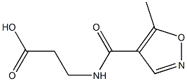 3-{[(5-methylisoxazol-4-yl)carbonyl]amino}propanoic acid 结构式