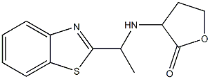 3-{[1-(1,3-benzothiazol-2-yl)ethyl]amino}oxolan-2-one 结构式