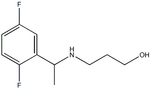 3-{[1-(2,5-difluorophenyl)ethyl]amino}propan-1-ol 结构式