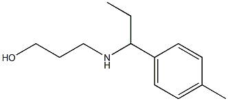 3-{[1-(4-methylphenyl)propyl]amino}propan-1-ol 结构式
