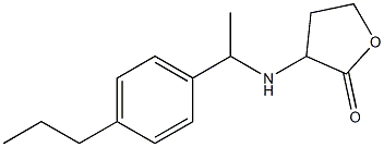 3-{[1-(4-propylphenyl)ethyl]amino}oxolan-2-one 结构式