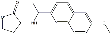 3-{[1-(6-methoxynaphthalen-2-yl)ethyl]amino}oxolan-2-one 结构式