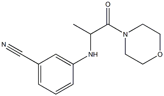 3-{[1-(morpholin-4-yl)-1-oxopropan-2-yl]amino}benzonitrile 结构式