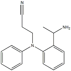 3-{[2-(1-aminoethyl)phenyl](phenyl)amino}propanenitrile 结构式