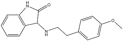 3-{[2-(4-methoxyphenyl)ethyl]amino}-2,3-dihydro-1H-indol-2-one 结构式