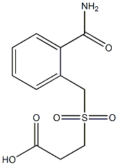 3-{[2-(aminocarbonyl)benzyl]sulfonyl}propanoic acid 结构式