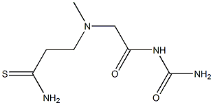 3-{[2-(carbamoylamino)-2-oxoethyl](methyl)amino}propanethioamide 结构式