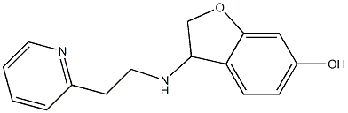 3-{[2-(pyridin-2-yl)ethyl]amino}-2,3-dihydro-1-benzofuran-6-ol 结构式