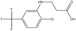 3-{[2-chloro-5-(trifluoromethyl)phenyl]amino}propanoic acid 结构式