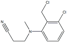3-{[3-chloro-2-(chloromethyl)phenyl](methyl)amino}propanenitrile 结构式
