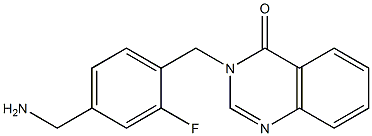 3-{[4-(aminomethyl)-2-fluorophenyl]methyl}-3,4-dihydroquinazolin-4-one 结构式