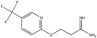 3-{[5-(trifluoromethyl)pyridin-2-yl]sulfanyl}propanimidamide 结构式