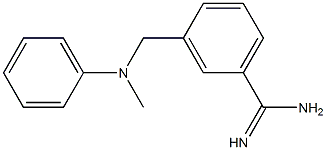 3-{[methyl(phenyl)amino]methyl}benzenecarboximidamide 结构式