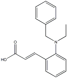 3-{2-[benzyl(ethyl)amino]phenyl}prop-2-enoic acid 结构式