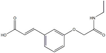 3-{3-[(ethylcarbamoyl)methoxy]phenyl}prop-2-enoic acid 结构式