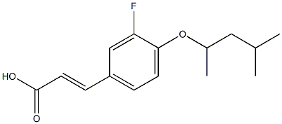 3-{3-fluoro-4-[(4-methylpentan-2-yl)oxy]phenyl}prop-2-enoic acid 结构式