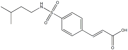 3-{4-[(3-methylbutyl)sulfamoyl]phenyl}prop-2-enoic acid 结构式