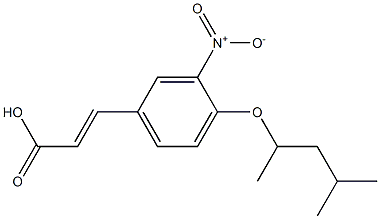 3-{4-[(4-methylpentan-2-yl)oxy]-3-nitrophenyl}prop-2-enoic acid 结构式