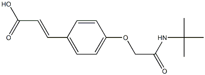 3-{4-[(tert-butylcarbamoyl)methoxy]phenyl}prop-2-enoic acid 结构式