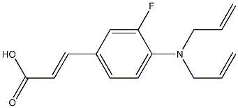 3-{4-[bis(prop-2-en-1-yl)amino]-3-fluorophenyl}prop-2-enoic acid 结构式
