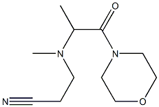 3-{methyl[1-(morpholin-4-yl)-1-oxopropan-2-yl]amino}propanenitrile 结构式