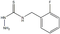 3-amino-1-[(2-fluorophenyl)methyl]thiourea 结构式