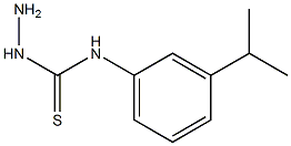 3-amino-1-[3-(propan-2-yl)phenyl]thiourea 结构式