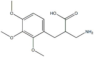 3-amino-2-[(2,3,4-trimethoxyphenyl)methyl]propanoic acid 结构式