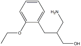 3-amino-2-[(2-ethoxyphenyl)methyl]propan-1-ol 结构式