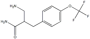 3-amino-2-{[4-(trifluoromethoxy)phenyl]methyl}propanamide 结构式