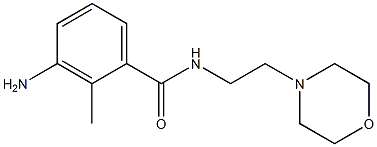 3-amino-2-methyl-N-(2-morpholin-4-ylethyl)benzamide 结构式