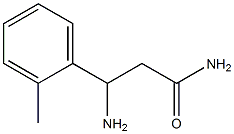3-amino-3-(2-methylphenyl)propanamide 结构式