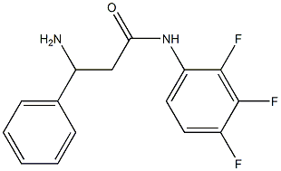 3-amino-3-phenyl-N-(2,3,4-trifluorophenyl)propanamide 结构式