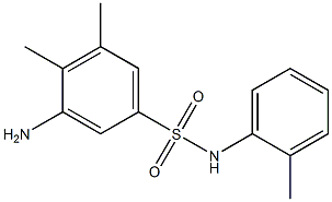 3-amino-4,5-dimethyl-N-(2-methylphenyl)benzene-1-sulfonamide 结构式