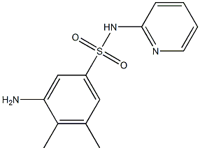 3-amino-4,5-dimethyl-N-(pyridin-2-yl)benzene-1-sulfonamide 结构式