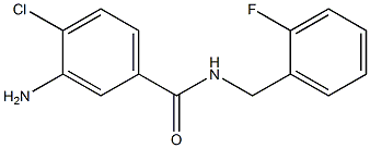 3-amino-4-chloro-N-(2-fluorobenzyl)benzamide 结构式