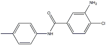 3-amino-4-chloro-N-(4-methylphenyl)benzamide 结构式