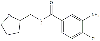 3-amino-4-chloro-N-(tetrahydrofuran-2-ylmethyl)benzamide 结构式