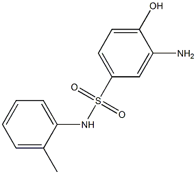 3-amino-4-hydroxy-N-(2-methylphenyl)benzene-1-sulfonamide 结构式