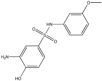 3-amino-4-hydroxy-N-(3-methoxyphenyl)benzene-1-sulfonamide 结构式