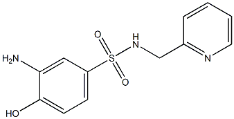 3-amino-4-hydroxy-N-(pyridin-2-ylmethyl)benzene-1-sulfonamide 结构式