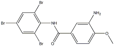 3-amino-4-methoxy-N-(2,4,6-tribromophenyl)benzamide 结构式