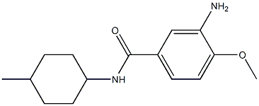 3-amino-4-methoxy-N-(4-methylcyclohexyl)benzamide 结构式