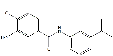 3-amino-4-methoxy-N-[3-(propan-2-yl)phenyl]benzamide 结构式
