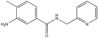 3-amino-4-methyl-N-(pyridin-2-ylmethyl)benzamide 结构式