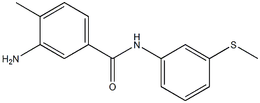 3-amino-4-methyl-N-[3-(methylsulfanyl)phenyl]benzamide 结构式