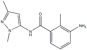 3-amino-N-(1,3-dimethyl-1H-pyrazol-5-yl)-2-methylbenzamide 结构式