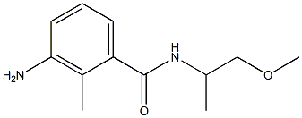 3-amino-N-(1-methoxypropan-2-yl)-2-methylbenzamide 结构式