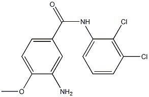 3-amino-N-(2,3-dichlorophenyl)-4-methoxybenzamide 结构式
