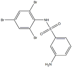 3-amino-N-(2,4,6-tribromophenyl)benzene-1-sulfonamide 结构式